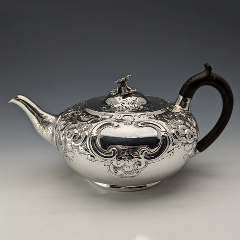 1806 British Antique Georgian Sterling Silver Teapot 538g Burwash and Richard Sibley